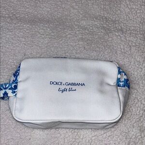 Dolce & Gabbana White Blue Cosmetic Case